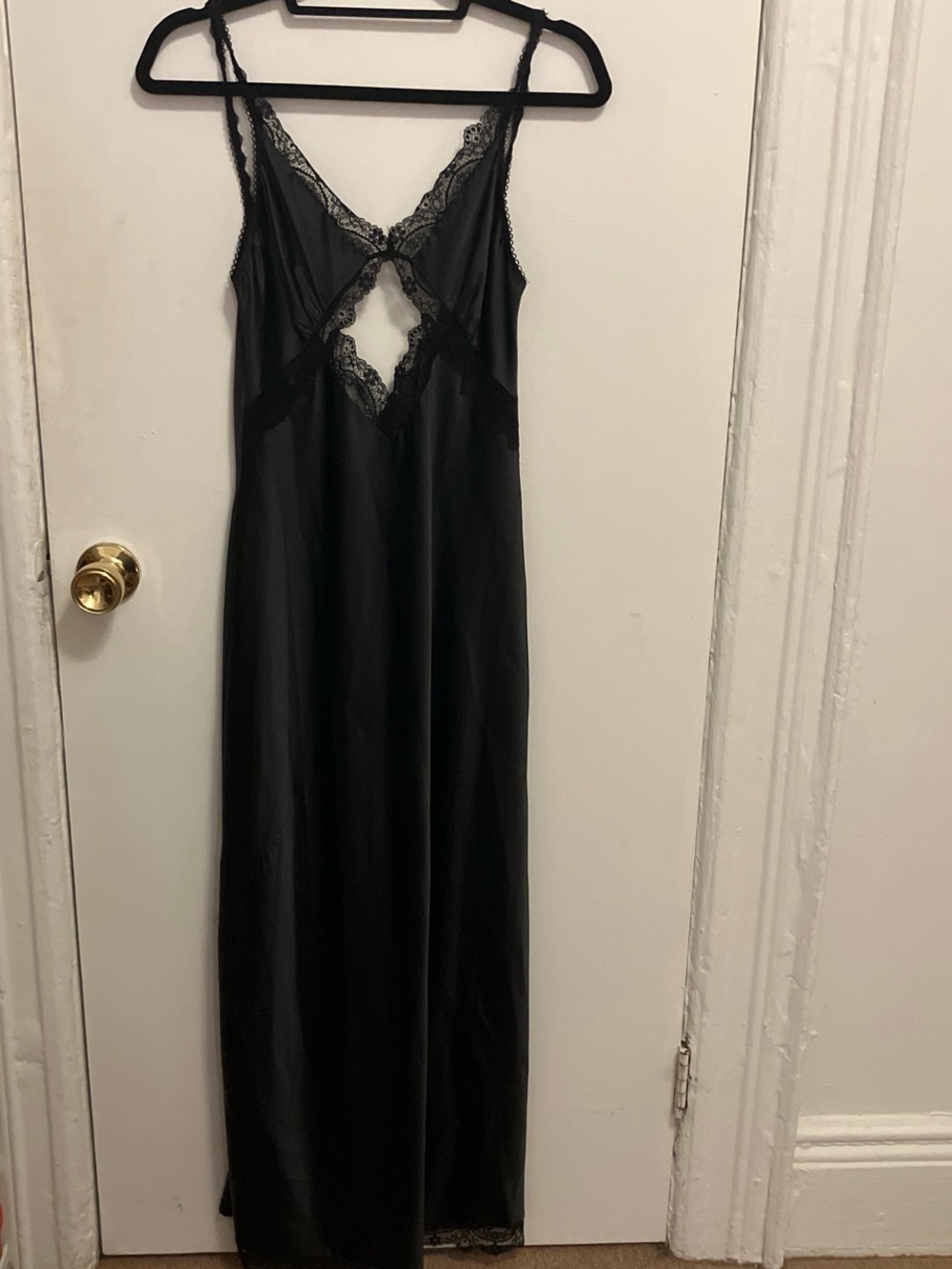 Black Zara slip dress